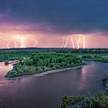 Yellowstone River Lightning